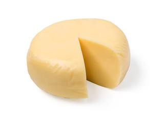 Cheese on white background.