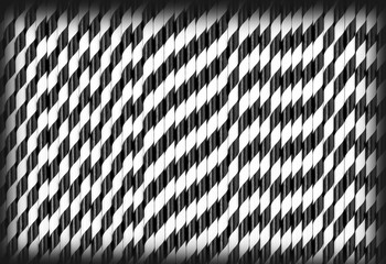 Background of Striped drink straws in