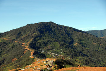 Fototapeta na wymiar paisajes de la montaña de Guerrero
