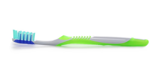 Dental tooth brush isolated on white, with clipping path
