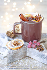 Home made christmas mulled wine