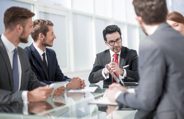 businessman and business team at a meeting in the office