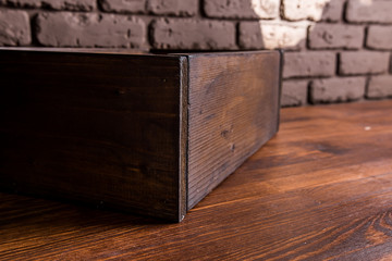 box wooden gift brick texture tone background