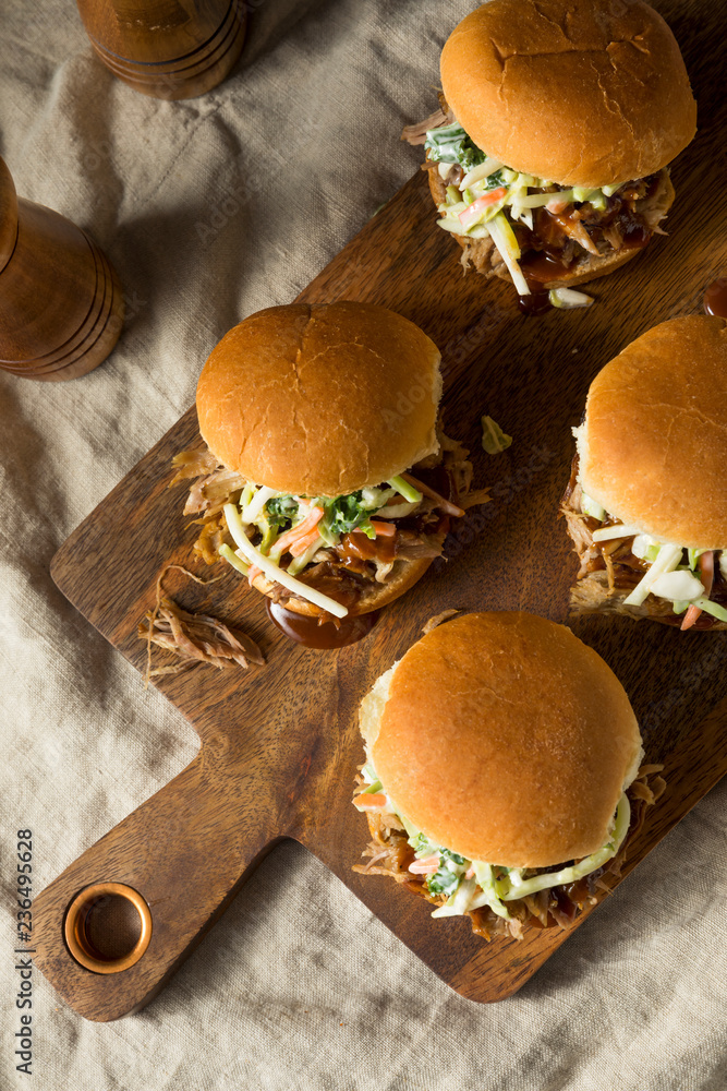 Sticker homemade pulled pork sliders