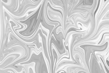 Abstract Gray Black and White Marble Ink Pattern Background. Liquify Abstract Pattern With Black, White, Grey Graphics Color Art Form.