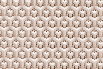 Fototapeta premium Modern and stylish digital geometric orange background with different shapes. 