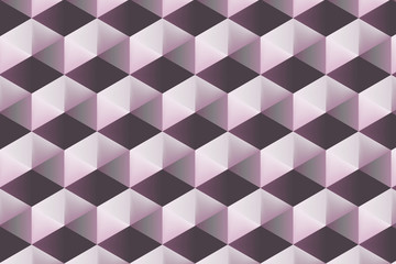 Modern and stylish digital geometric pink background with different shapes.	