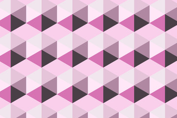 Obraz premium Modern and stylish digital geometric pink background with different shapes. 
