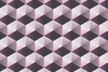 Modern and stylish digital geometric pink background with different shapes.	