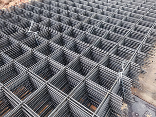 BRC welded wire mesh or BRC fabric used as part of the main structural component in floor slab...