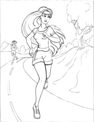 Coloring  book, lady, princess, girl, hobby  19