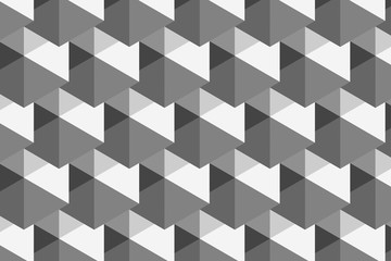 Modern and stylish digital geometric black and white background with different shapes.	