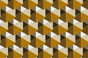 Modern and stylish digital geometric yellow background with different shapes.	