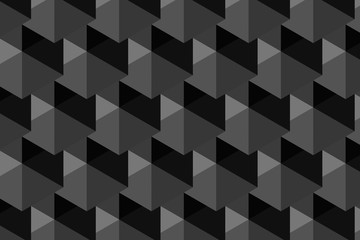 Modern and stylish digital geometric black background with different shapes.	