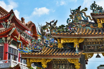 Naklejka premium taoist temple in Taipei