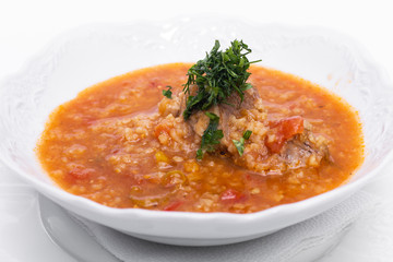 Kharcho, traditional Georgian soup
