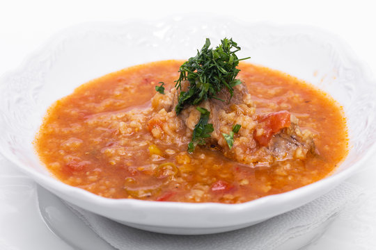 Kharcho, traditional Georgian soup
