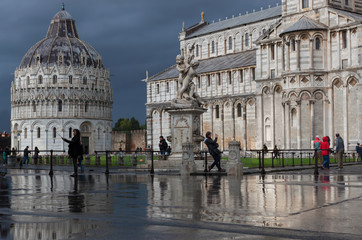 Obraz premium Piazza dei Miracoli, Pisa after rain