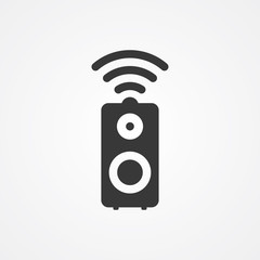 Bluetooth speaker vector icon sign symbol