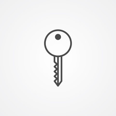 Key vector icon sign symbol