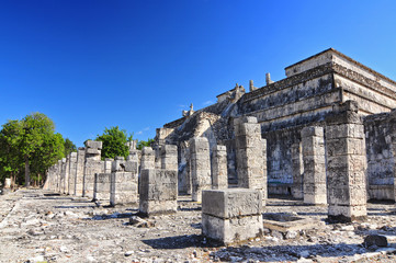 Temple of a Thousand Warriors, Chichen Itza, Mexico.