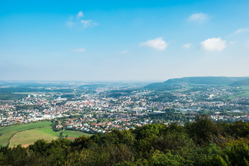 Fototapeta na wymiar View to the town Aalen