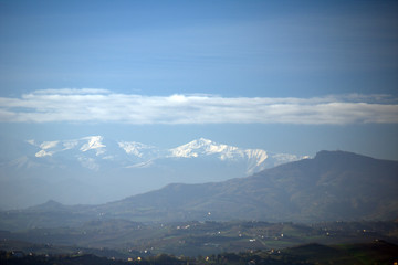 monti sibillini,italy,mountain, landscape, sky, mountains,view, travel, cloud,scenic,winter