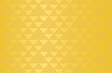 Japanese traditional pattern triangle motif vector background gold