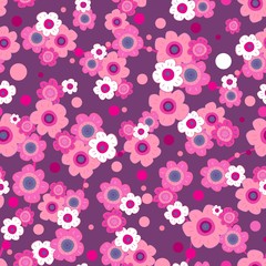 Seamless repeating floral background