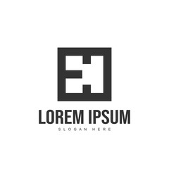 EC Letter logo design. Initial letter logo template