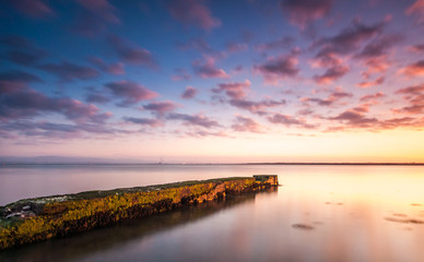 Obraz premium sunset jetty