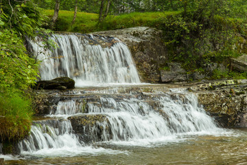Tvindefossen, one of famous waterfalls in Norway