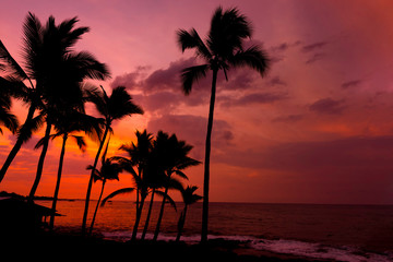 Kona sunset Big Island Hawaii