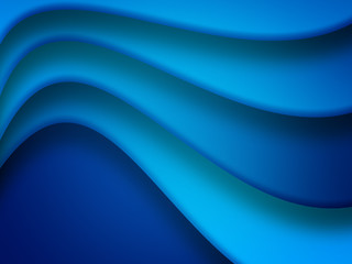 Abstract Blue Wavy background.
