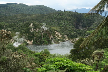 Fototapeta na wymiar Vulkanlandschaft in Neuseeland