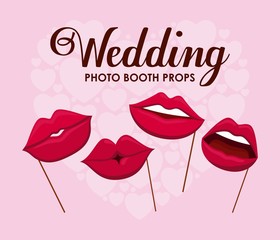 sensual female lips on stick