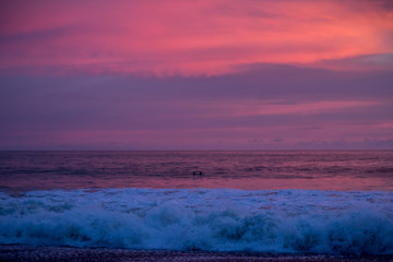atardecer rojo 