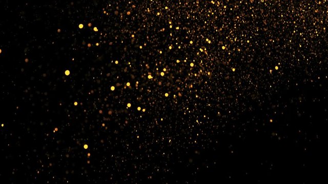 Golden glitter background in super slow motion shooted with high speed cinema camera at 1000fps 4K