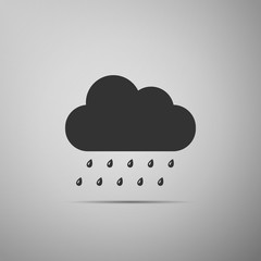 icon isolated on grey background. Flat design. Vector Illustration