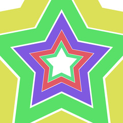 star on white background