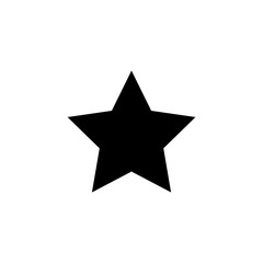 Obraz premium Clasic star icon isolated on a white background with a shadow, stylish vector illustration for web design