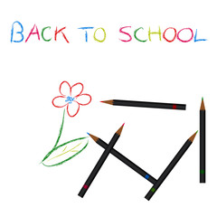 Back to School with colored pencils