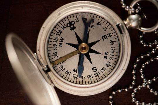 Vintage Pocket Compass 