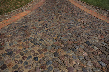 Fototapeta premium granite-paved road