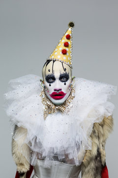 Bizarre Party Clown Portrait
