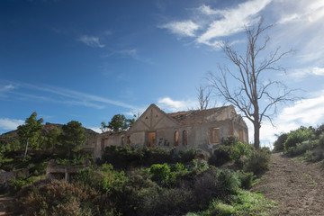 Beautiful photograph of the abandoned mines of Mazarr&oacute;n in Murcia