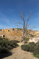 Beautiful photograph of the abandoned mines of Mazarr&oacute;n in Murcia