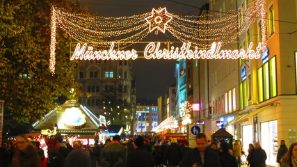 Obraz premium christmas market, munich, germany