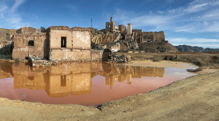 Beautiful photograph of the abandoned mines of Mazarr&oacute;n in Murcia