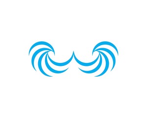 Fototapeta premium Water Wave symbol and icon Logo Template